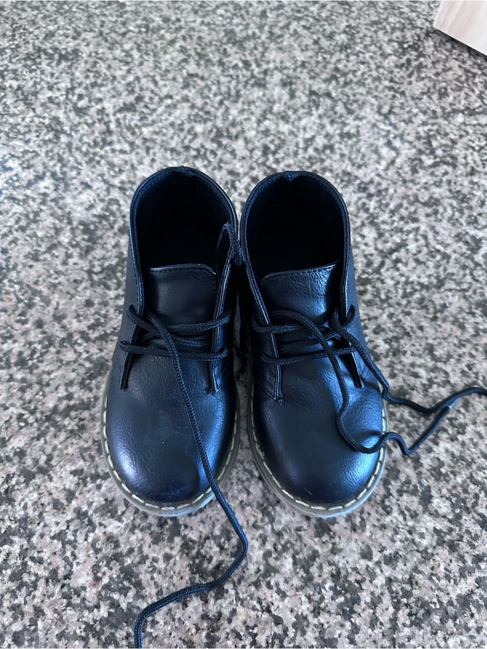 The Children's Place Boy's Black Lace up shoes